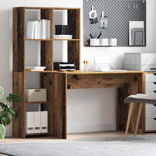 Scrivania Legno vecchio 138.5 x 55 x 143 cm Legno multistrato