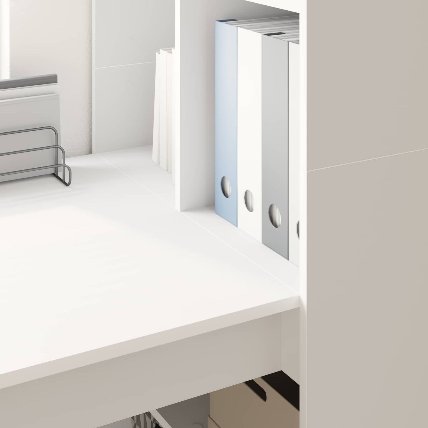 Scrivania Bianco 122 x 67 x 145 cm Legno multistrato