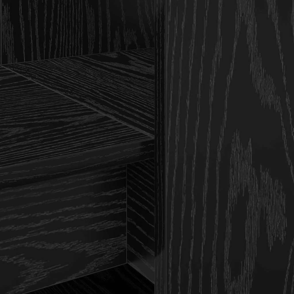 Scrivania Rovere nero 122 x 67 x 145 cm Legno multistrato