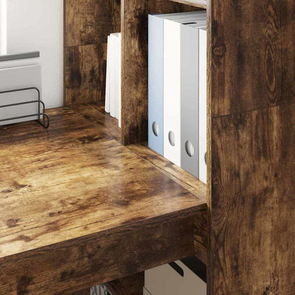 Scrivania Rovere fumo 122 x 67 x 145 cm Legno multistrato