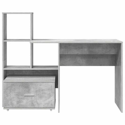 Scrivania con cassetto Grigio cemento 131.5 x 50 x 106.5 cm