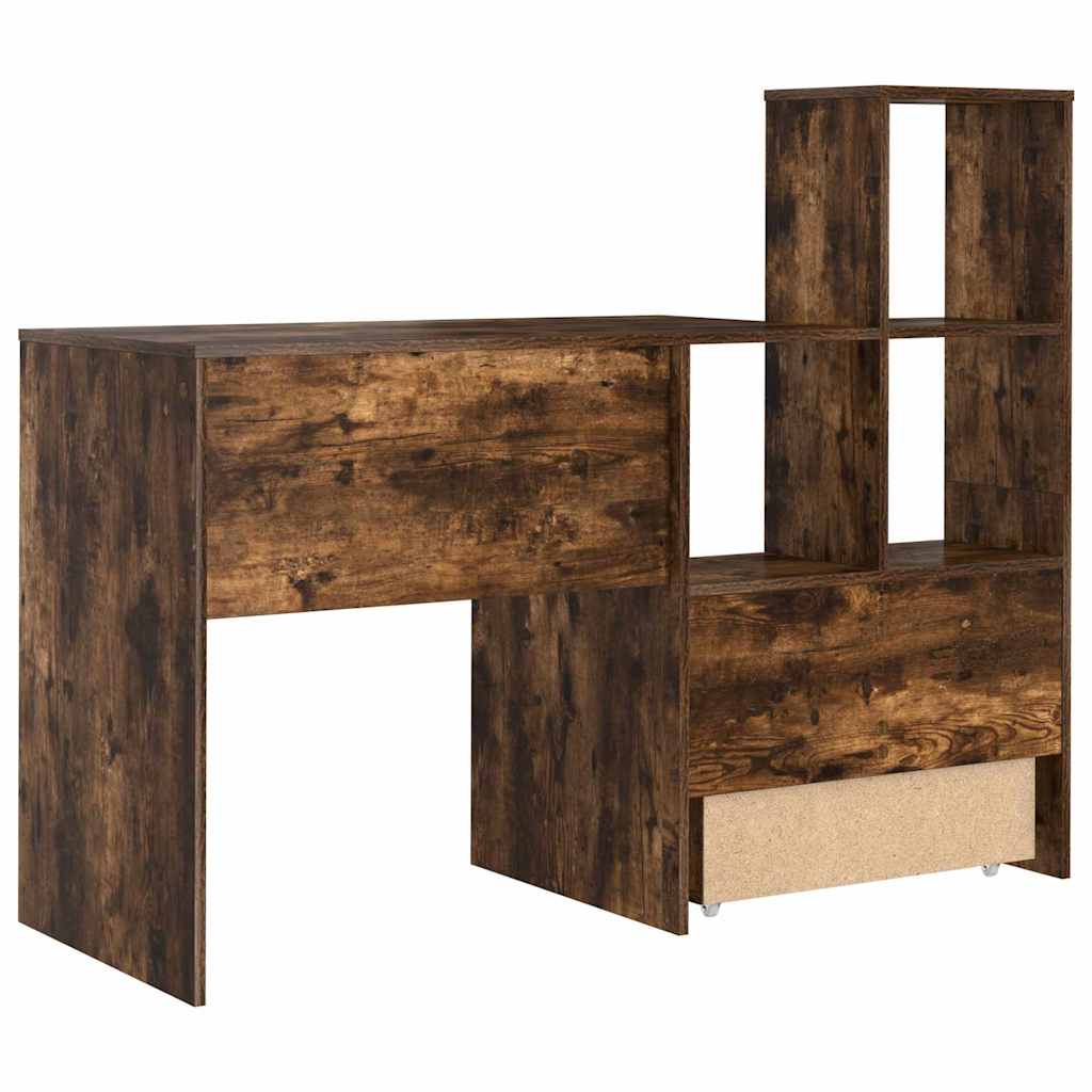 Scrivania Rovere fumo 131.5 x 50 x 106.5 cm Legno multistrato