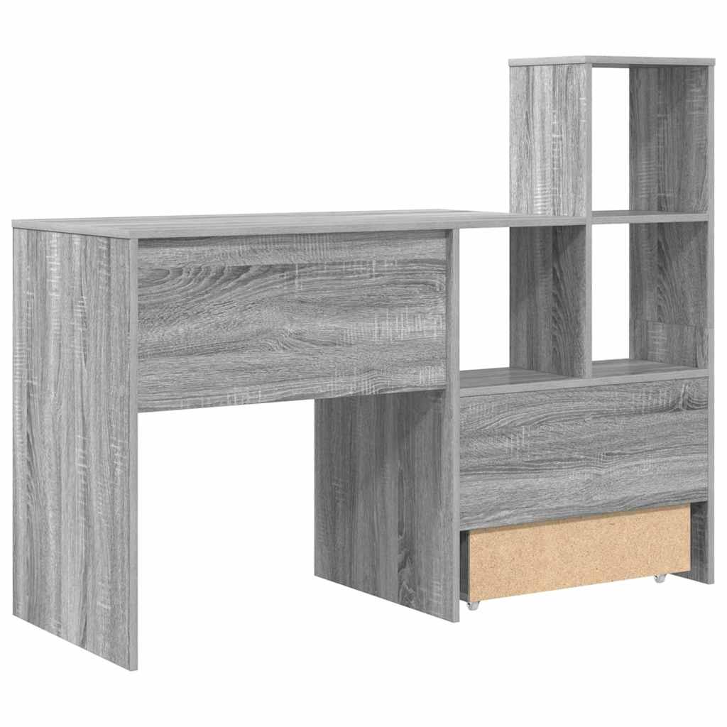 Scrivania Grigio sonoma 131.5 x 50 x 106.5 cm Legno multistrato