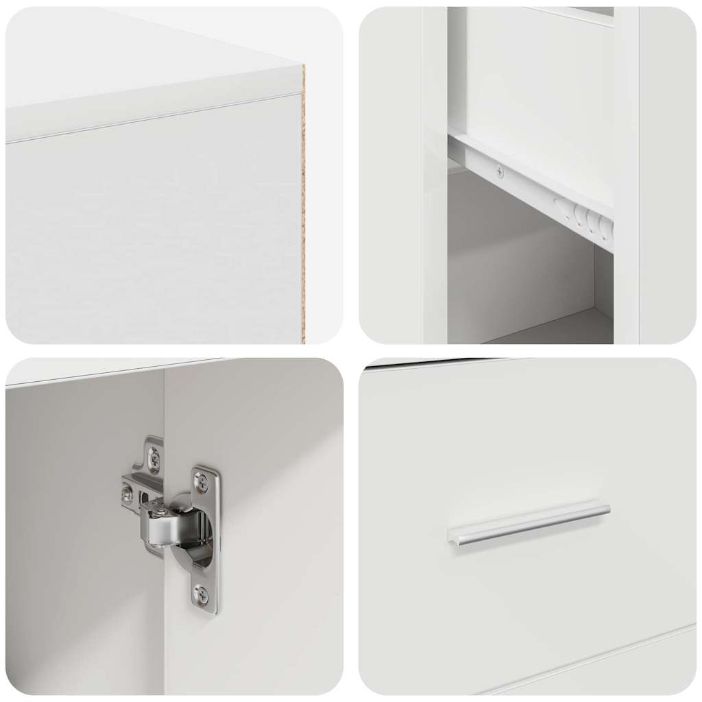 Scrivania ad angolo Bianco 102 x 50 x 75 cm Legno multistrato