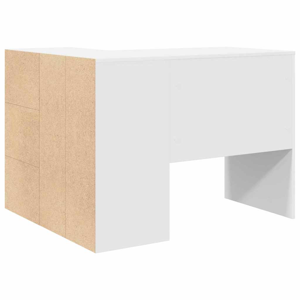 Scrivania ad angolo Bianco 102 x 50 x 75 cm Legno multistrato