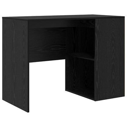 Scrivania ad angolo con cassetto Rovere nero 102 x 50 x 75 cm