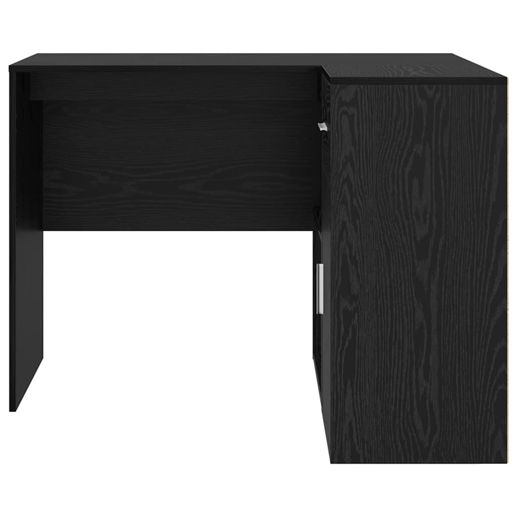 Scrivania ad angolo con cassetto Rovere nero 102 x 50 x 75 cm