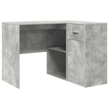 Scrivania ad angolo Grigio cemento 102 x 88 x 75 cm
