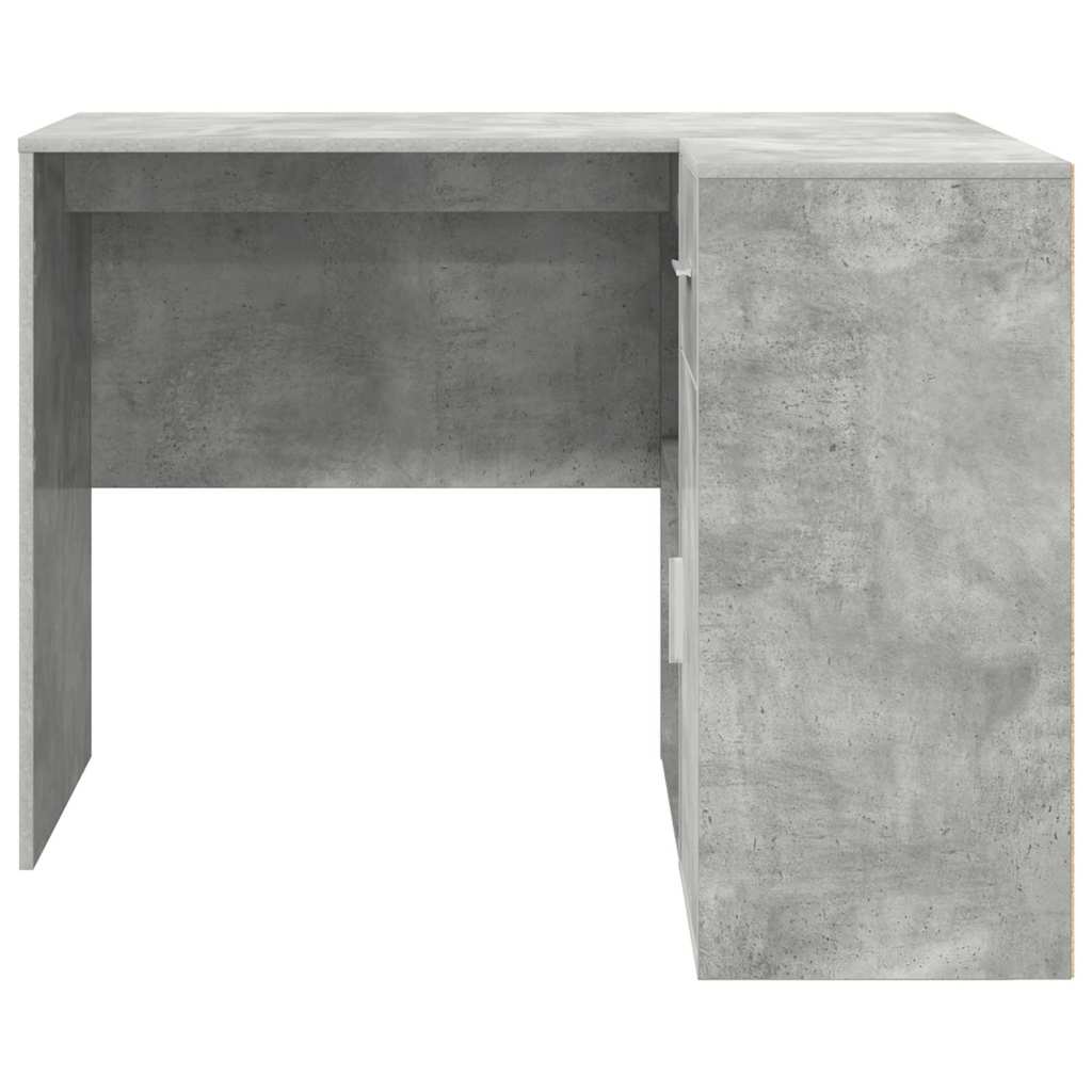 Scrivania ad angolo Grigio cemento 102 x 88 x 75 cm | homemem39