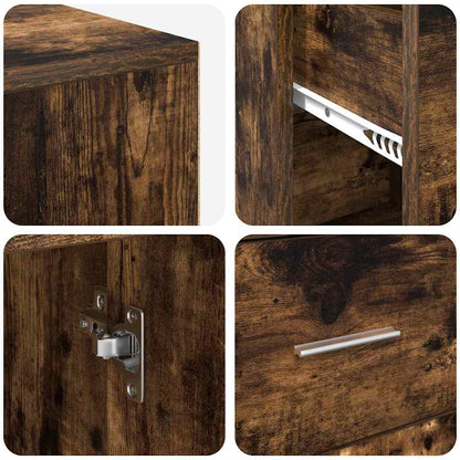 Scrivania ad angolo con cassetto Rovere fumé 102 x 50 x 75 cm