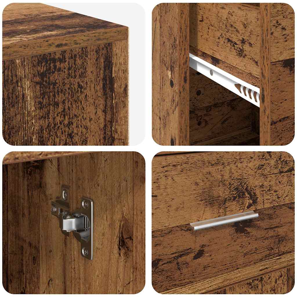 Scrivania ad angolo con cassetto Legno vecchio 102 x 50 x 75 cm