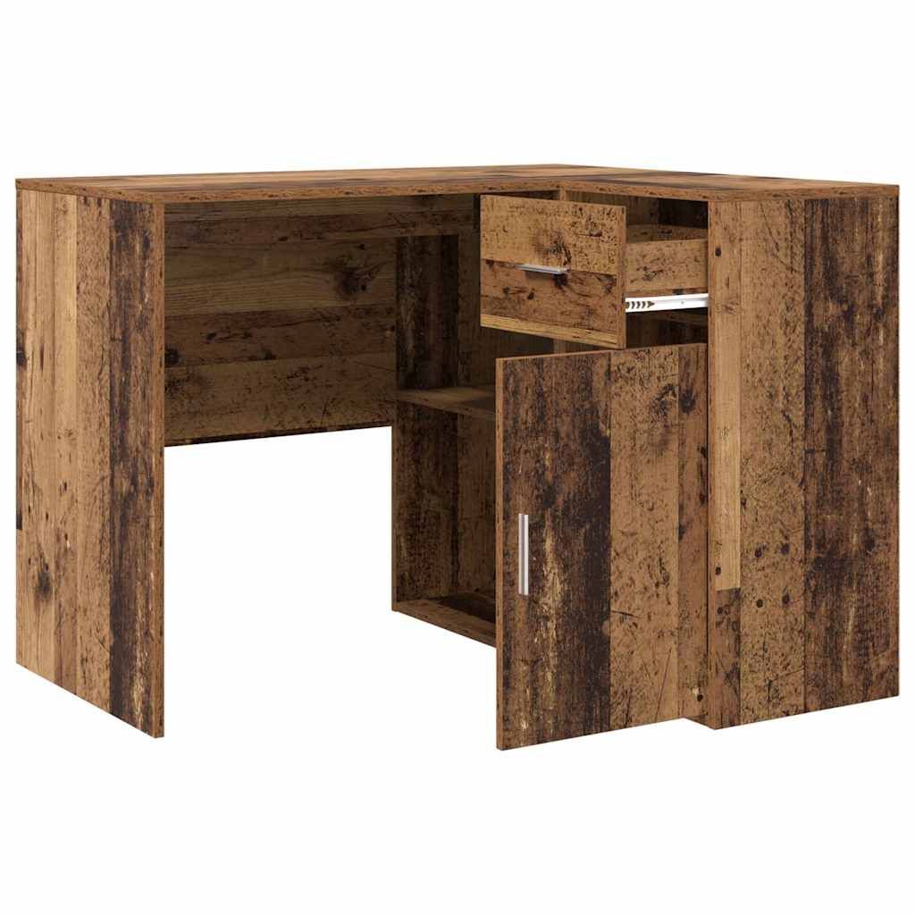 Scrivania ad angolo con cassetto Legno vecchio 102 x 50 x 75 cm