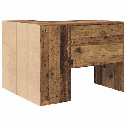 Scrivania ad angolo con cassetto Legno vecchio 102 x 50 x 75 cm