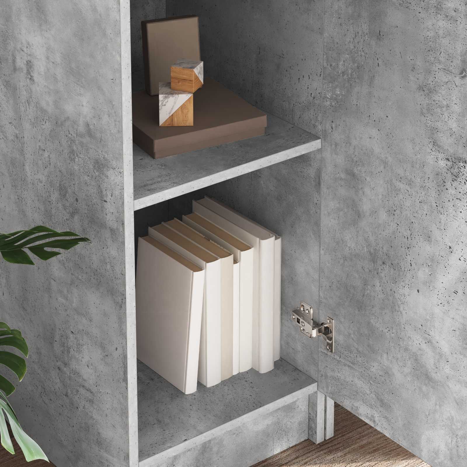 Scrivania 2 pcs Grigio cemento | homemem39