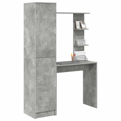 Scrivania 2 pcs Grigio cemento