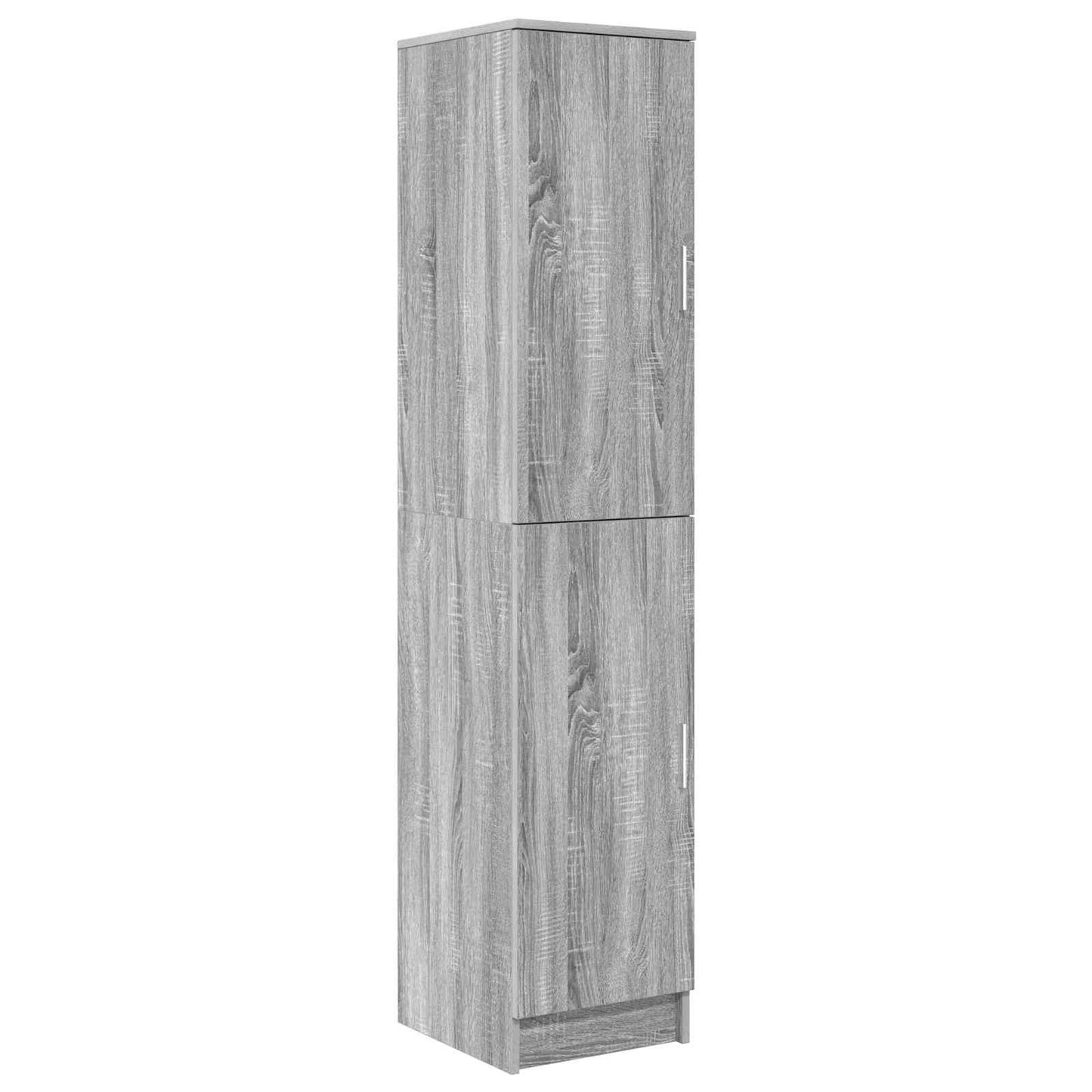 Scrivania con Spazio di Archiviazione 2 pcs Grigio sonoma