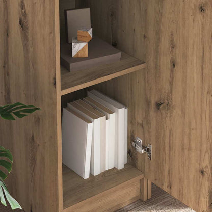 Scrivania con Spazio di Archiviazione 2 pcs rovere artigianale