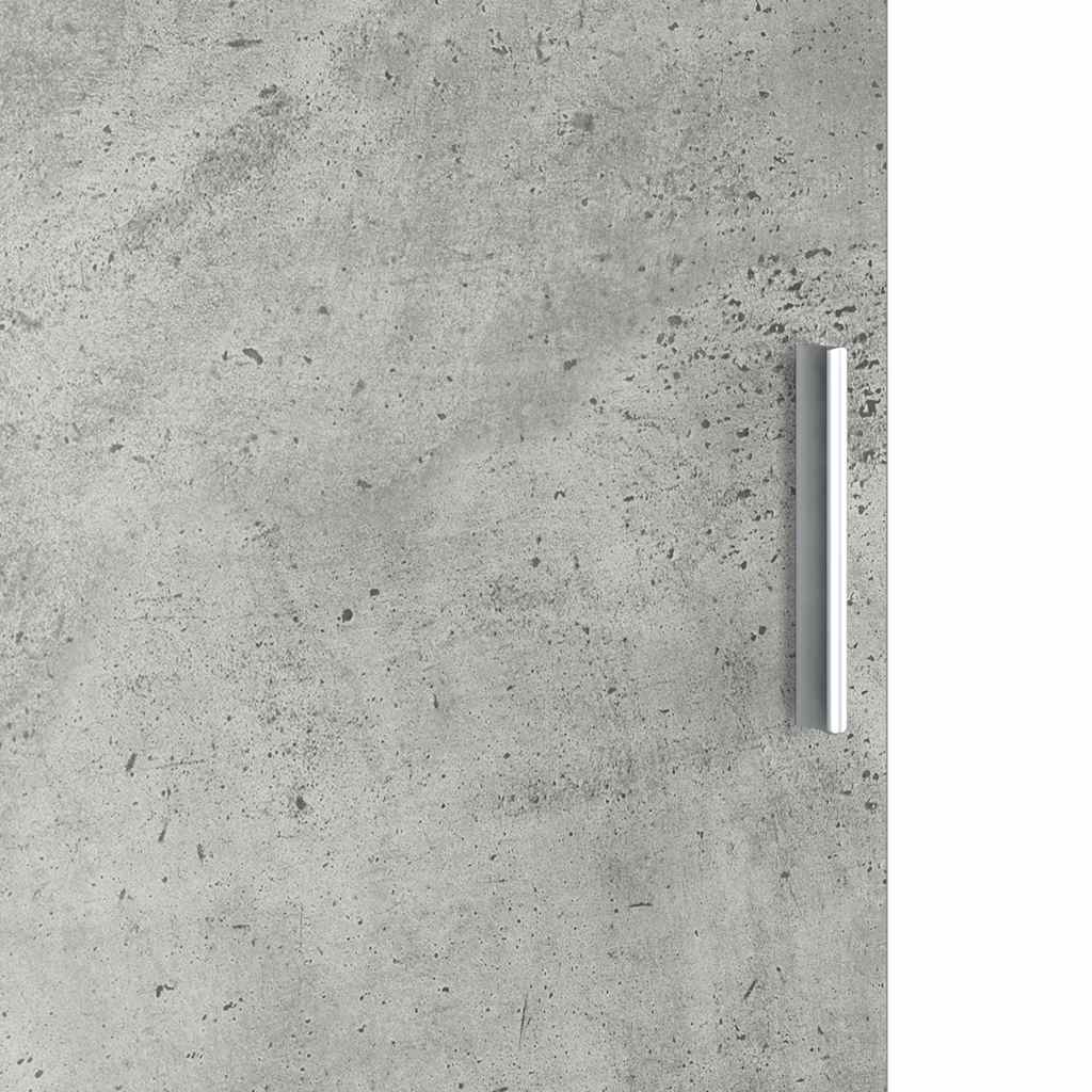 Scrivania Grigio cemento 133,5 x 50 x 124 cm 2 pz