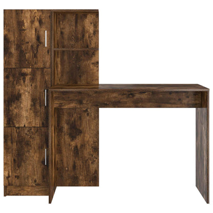 Scrivania 2 pcs Rovere fumé