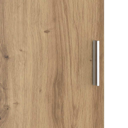 Scrivania con Spazio di Archiviazione 2 pcs rovere artigianale