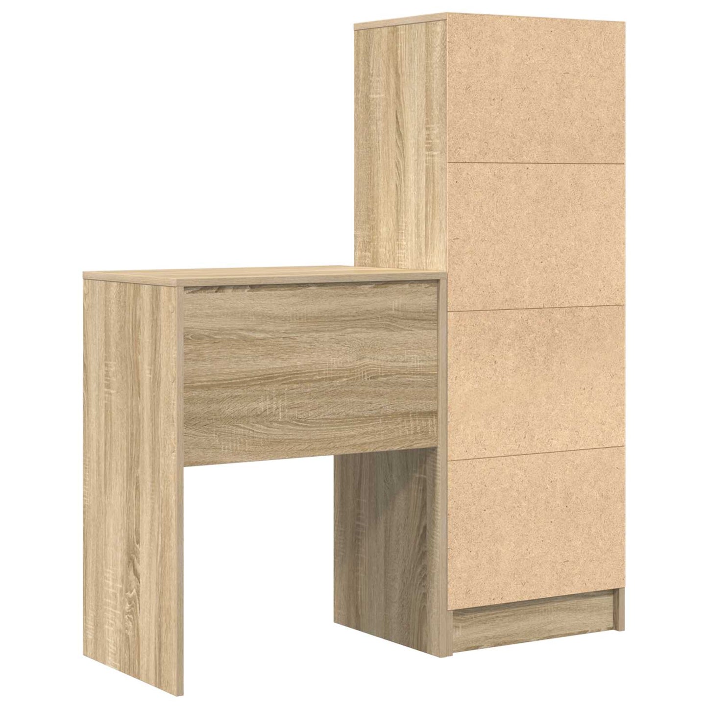 Scrivania con cassetto con lo scaffale 2 pcs Rovere Sonoma