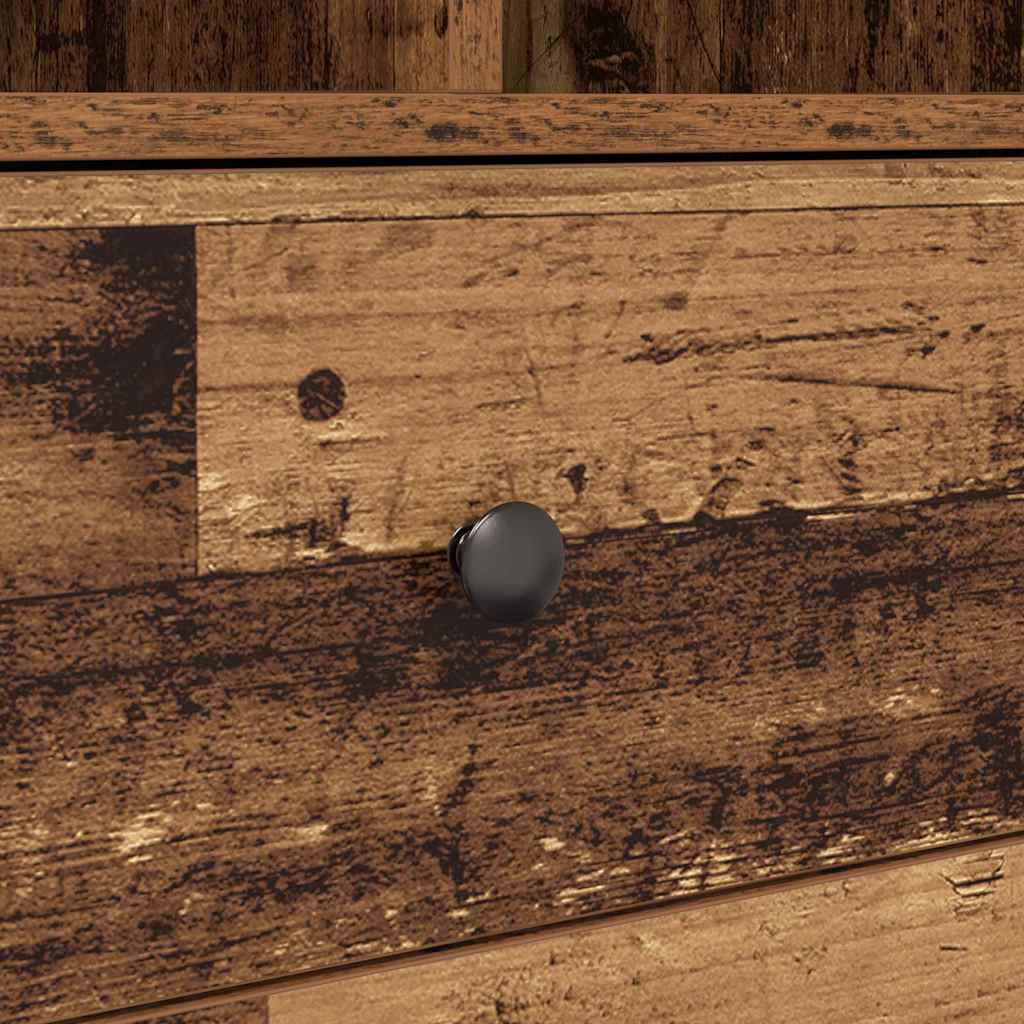 Scrivania con cassetto 2 pcs Legno vecchio