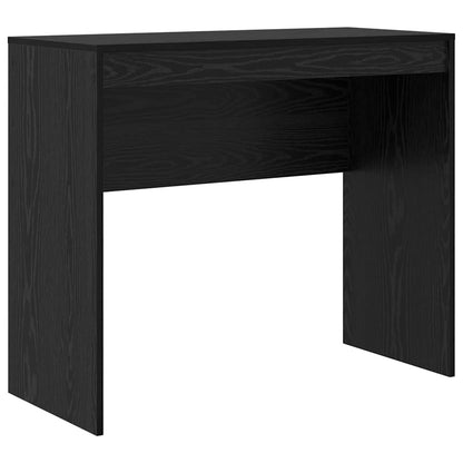 Scrivania con Spazio di Archiviazione 2 pcs Rovere nero