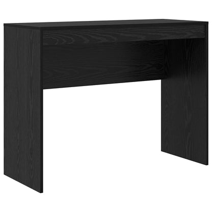 Scrivania con Spazio di Archiviazione 2 pcs Rovere nero