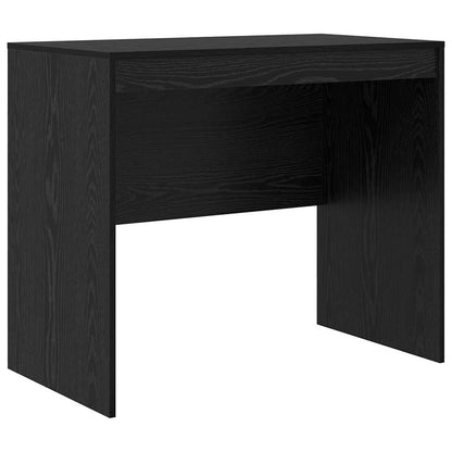 Scrivania con Spazio di Archiviazione 2 pcs Rovere nero