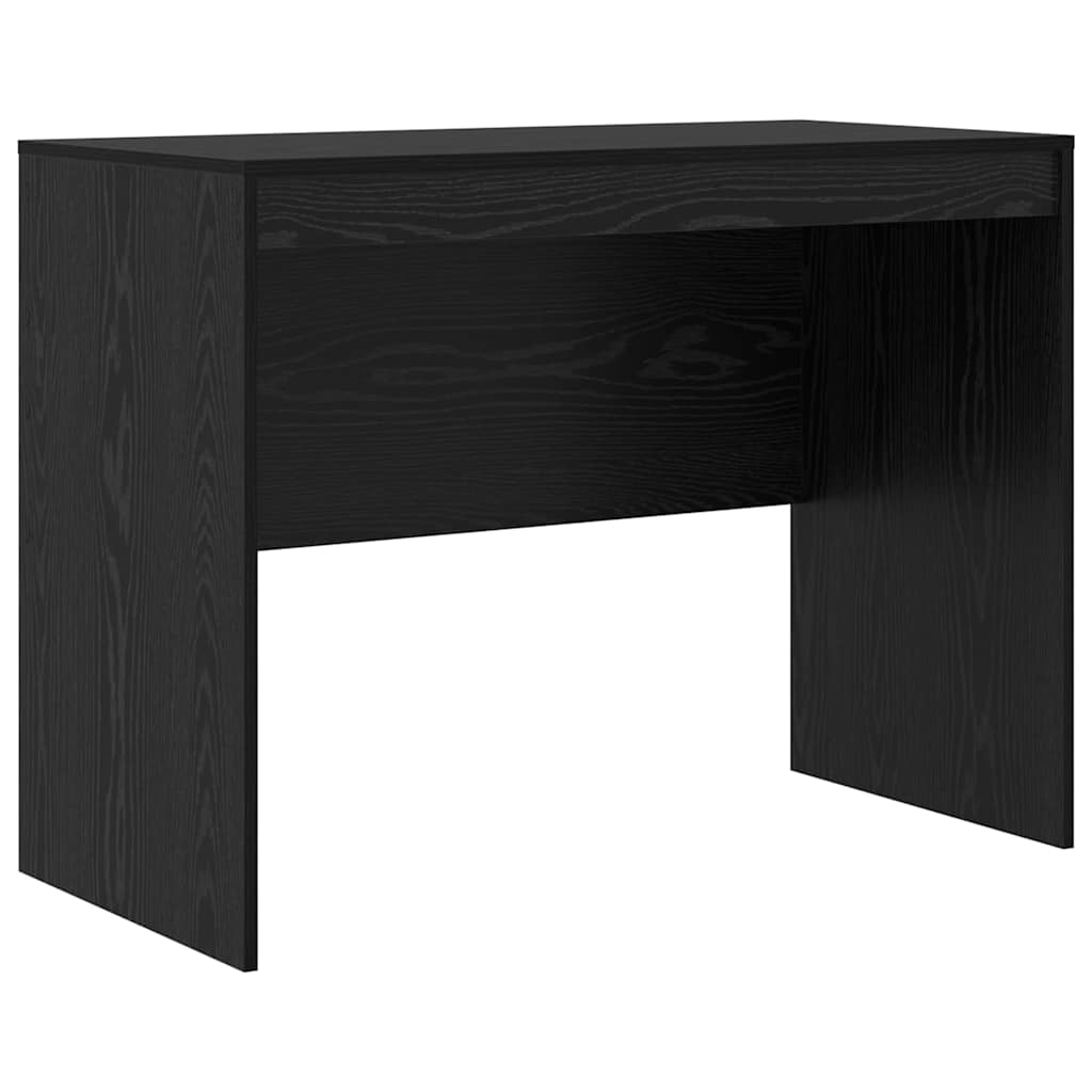 Scrivania con Spazio di Archiviazione 2 pcs Rovere nero