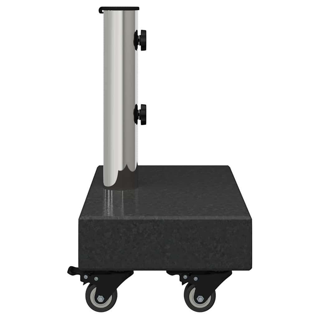 Base per ombrellone Nero 45 x 25 x 45 cm Granito e Acciaio