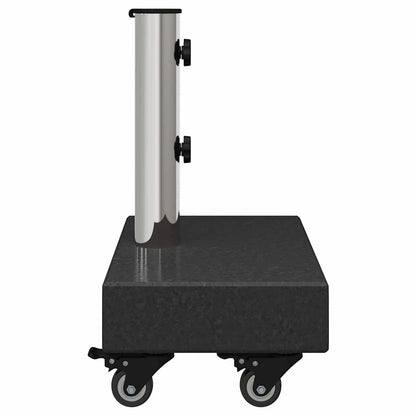 Base per ombrellone Nero 45 x 25 x 45 cm Granito e Acciaio