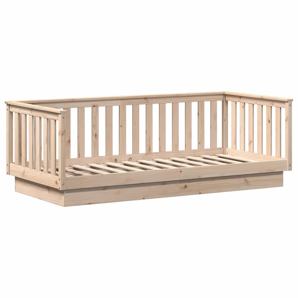 Lettino da giorno senza Materasso 90x200 cm in Legno Massello di Pino | homemem39
