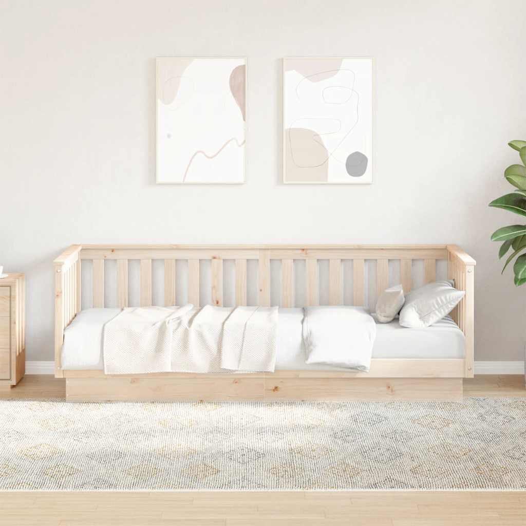 Lettino da giorno senza Materasso 90x200 cm in Legno Massello di Pino | homemem39