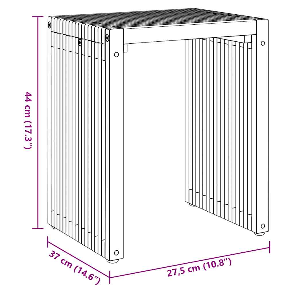 Nido di Tavoli Laterali 3 pcs Marrone 33 x 44.5 x 51 cm