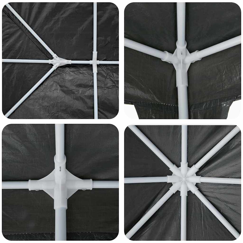 Tenda Party Antracite 400 x 400 x 266 cm Polietilene e Acciaio | homemem39