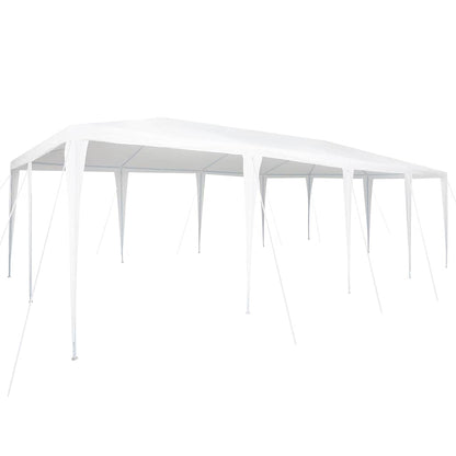 Tenda Party Bianco 800 x 400 x 266 cm Polietilene e Acciaio | homemem39