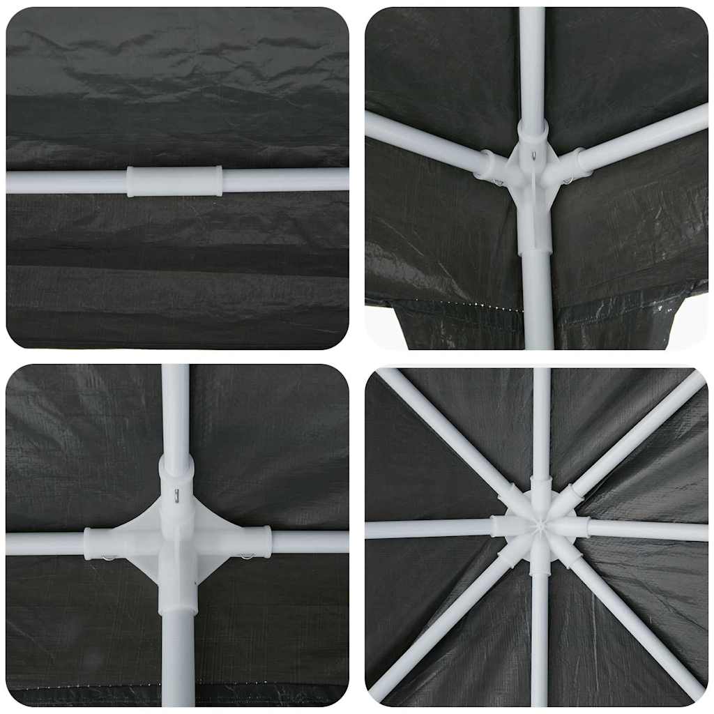 Tenda Party Antracite 800 x 400 x 266 cm Polietilene e Acciaio | homemem39