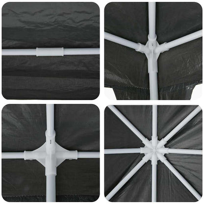Tenda Party Antracite 800 x 400 x 266 cm Polietilene e Acciaio | homemem39