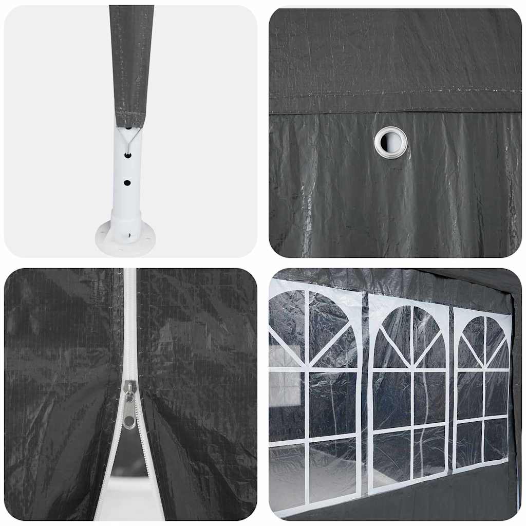 Tenda Party Antracite 800 x 400 x 266 cm Polietilene | homemem39