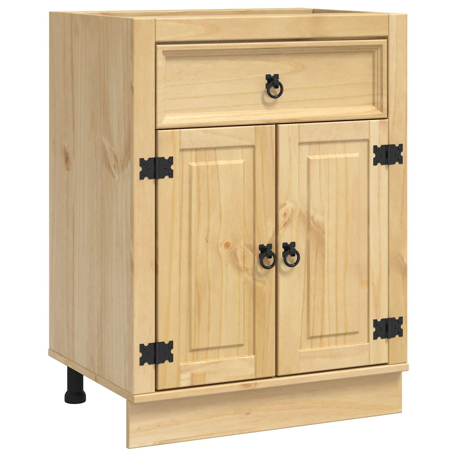 Armadietto SKI Marrone Miele 60 x 46 x 81,5 cm Pino massello | homemem39