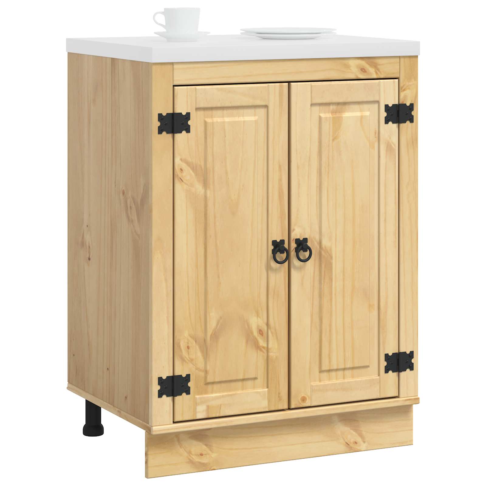 Armadietto SKI Marrone Miele 60 x 46 x 81,5 cm Pino massello | homemem39