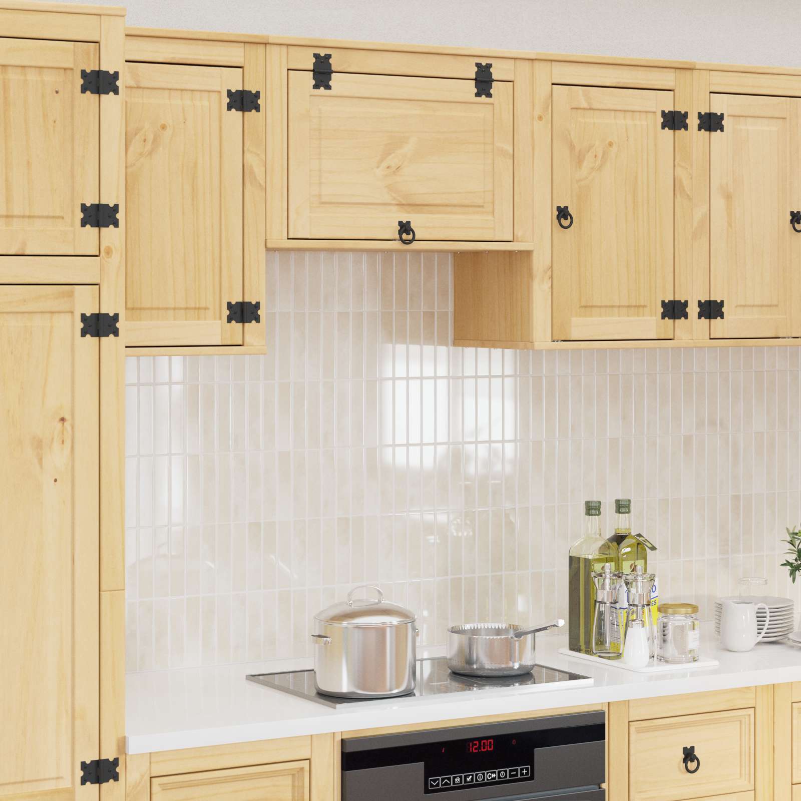 Armadietto SKI Marrone Miele 60 x 32 x 40 cm Pino massello | homemem39