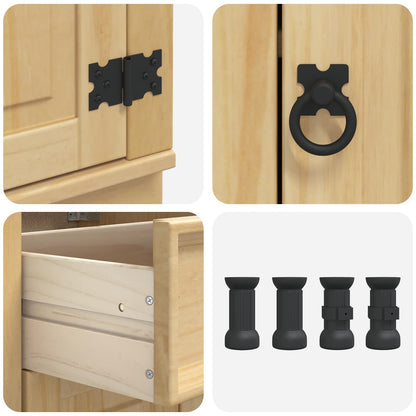 Armadietto SKI Marrone Miele 40 x 46 x 81,5 cm Pino massello | homemem39