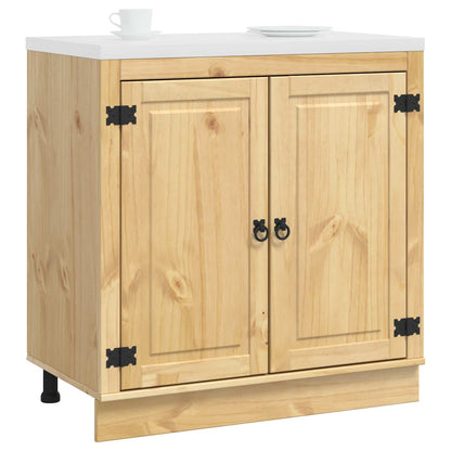 Armadietto SKI Marrone Miele 80 x 46 x 81,5 cm Pino massello | homemem39