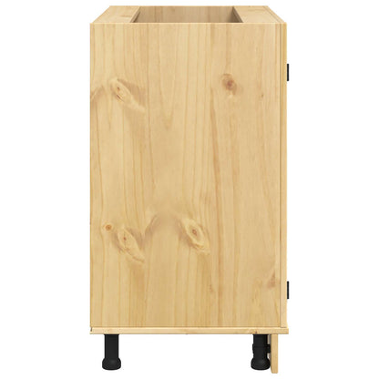 Armadietto SKI Marrone Miele 80 x 46 x 81,5 cm Pino massello | homemem39