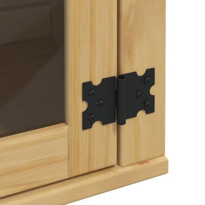 Armadietto SKI Marrone Miele 80 x 32 x 60 cm Pino massello | homemem39