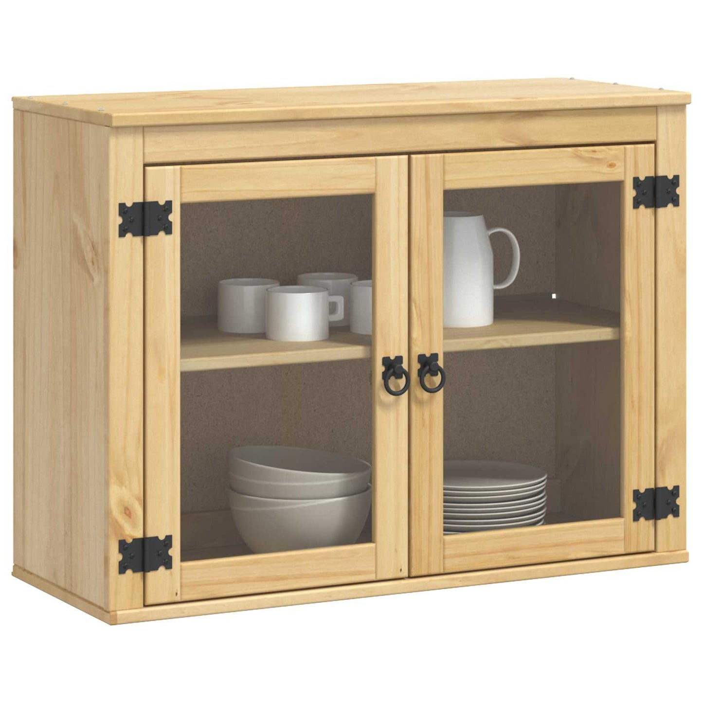 Armadietto SKI Marrone Miele 80 x 32 x 60 cm Pino massello | homemem39