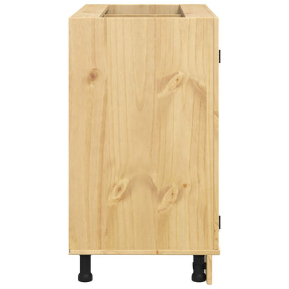Armadietto SKI Marrone Miele 80 x 46 x 81 cm Pino massello | homemem39