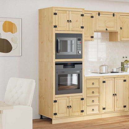 Armadietto SKI Marrone Miele 66 x 58 x 207 cm Pino massello | homemem39